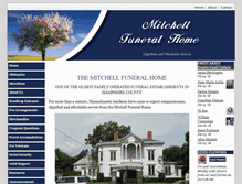 Tablet Screenshot of mitchellcofuneralhome.com